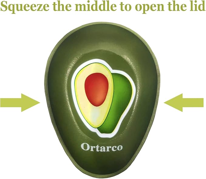 Ortarco Avocado Keeper Avocado Saver Avocado Storage Containers Reusable Avocado Holder Organizer