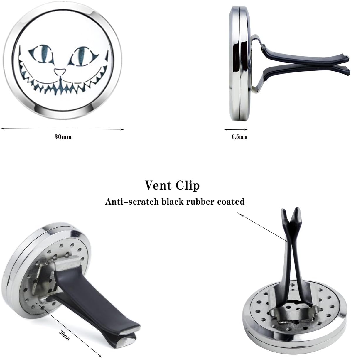 Essential Oil Car Diffuser Vent Clip Diffuser Christmas Car Accessories for Women Air Freshener(Cat Blue)