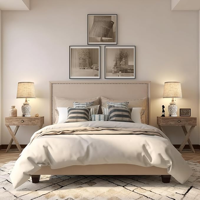 Fullarge 19.5" Vintage Rustic Table Lamp Set of 2 Farmhouse Table Lamps for Living Room Bedroom Decor with USB Ports Traditional Carved Floral White Bedside Night Light Lamps with Pull Chain Switch