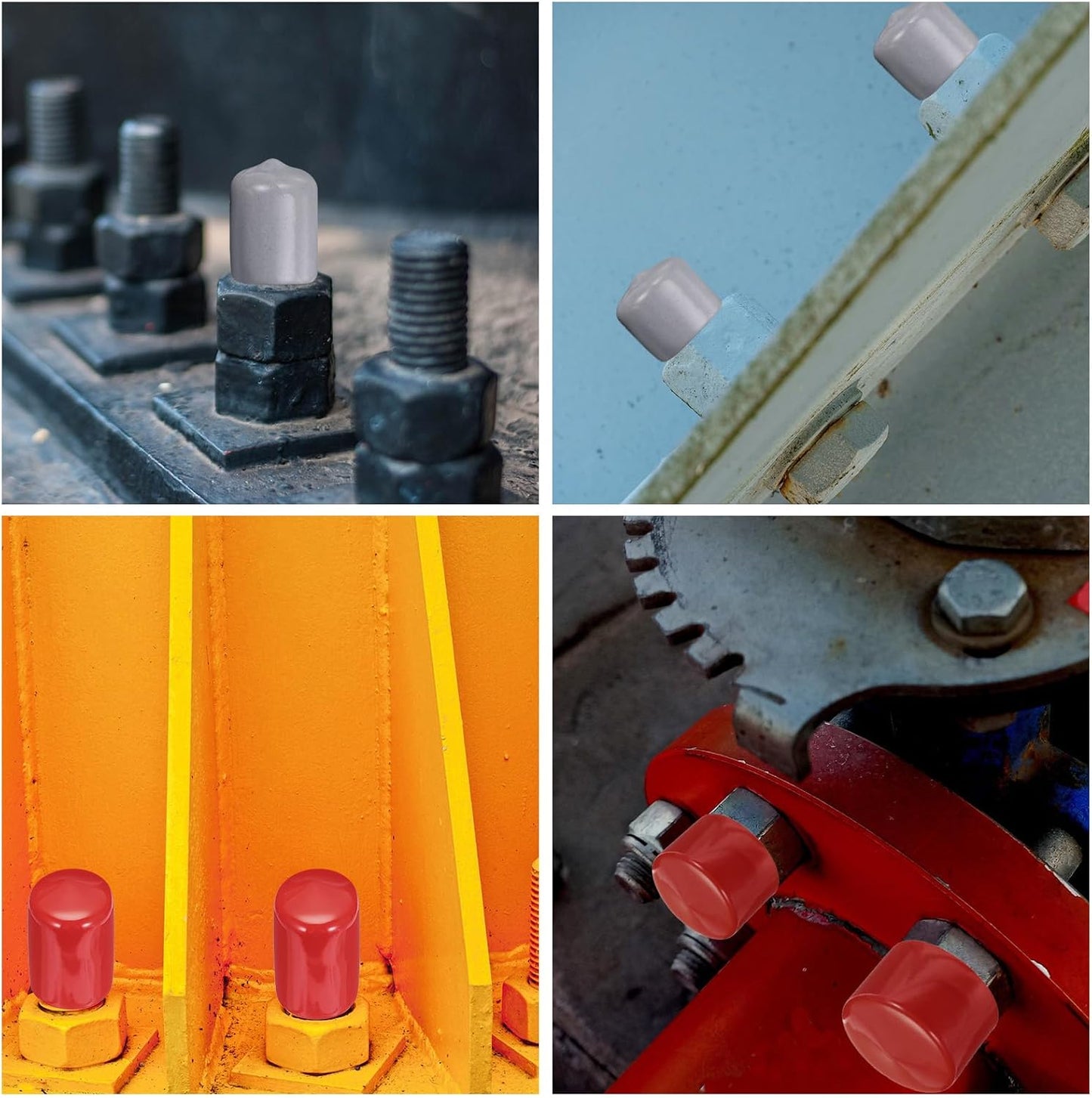 uxcell 20pcs Rubber End Caps 5.5mm ID Vinyl PVC Round Tube Bolt Cap Cover Screw Thread Protectors Light Brown