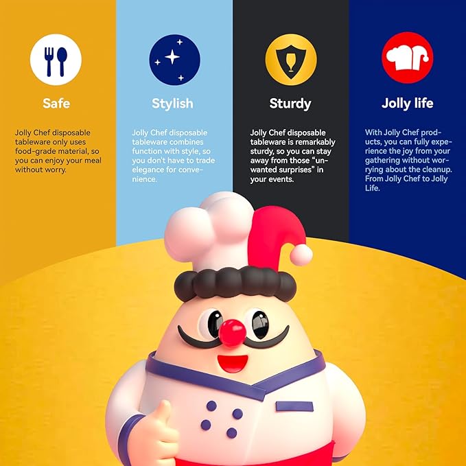 JOLLY CHEF Deli Food Storage Containers with Lids 8 OZ 50 Set Food Storage Containers, Leakproof |Stackable | Microwave | Dishwasher | Freezer Safe