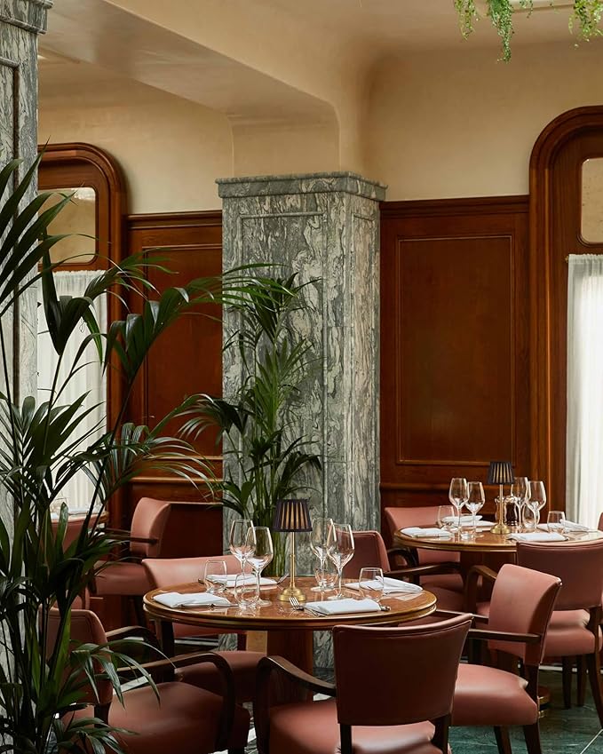 KDG Cordless LED Table Lamp Set of 2, Portables Fabric Shade Desk Lamps, 5000mAh Rechargeable Battery Powered Lighting, Dimmable Light for Dining Room, Bedroom, Bedside,Night Light, Balcony (Black)