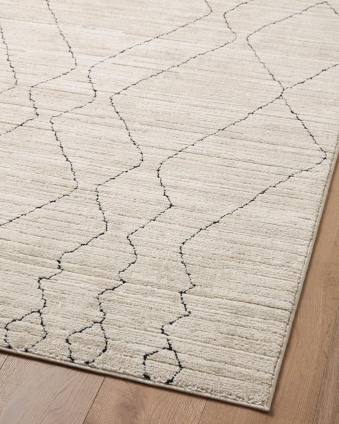 Loloi Darby Collection DAR-03 Sand/Charcoal 9'-2" x 13' Area Rug
