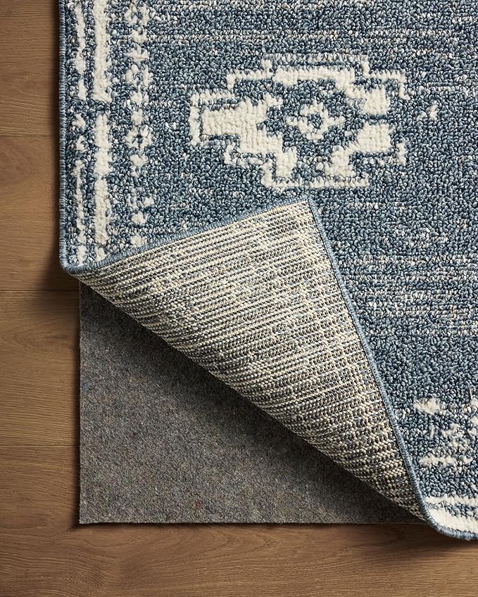 Loloi Magnolia Home by Joanna Gaines Gigi Collection GIG-03 Denim/Ivory 5'-3" x 7'-6" Area Rug