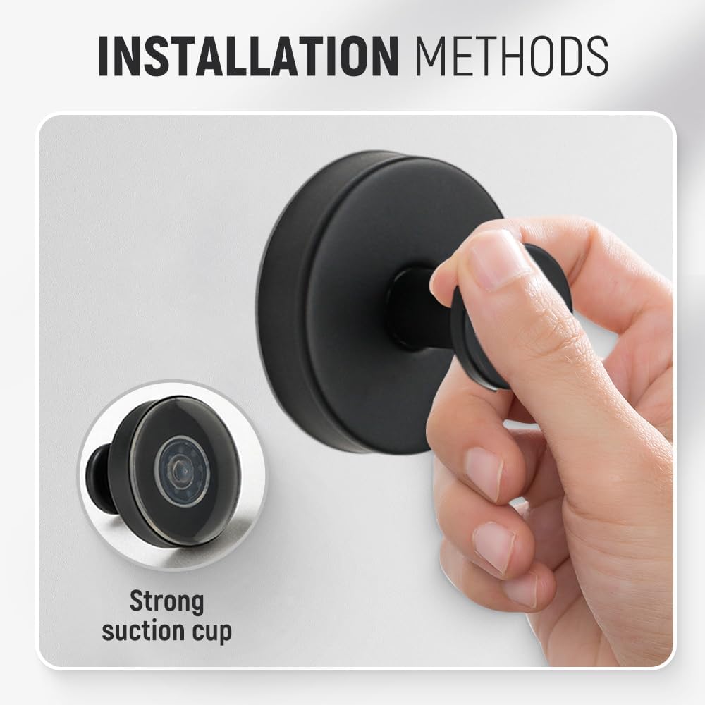 Suction Cup Hooks for Wreaths, 2025 New No Drill Suction Cup Hooks on Glass, Wreath Hanger for Front Door, Rustproof Hook Holder Towel Hook for Window Bathroom Mirrors Tile (1, White)