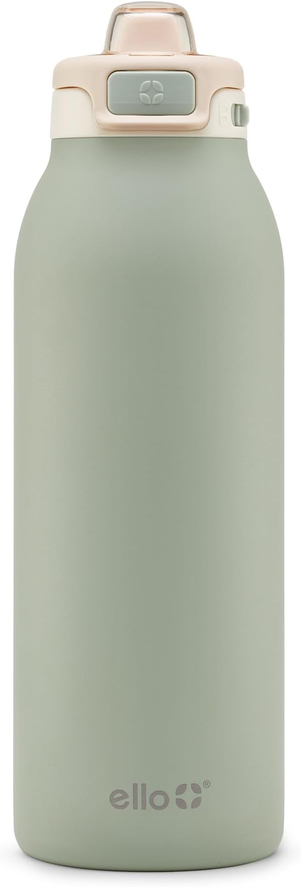 Ello Pop & Fill Stainless Steel Water Bottle with Quick Fill Technology, Double Walled Vacuum Insulated Metal, Leak Proof Locking Lid, Sip & Chug, BPA Free, Holiday Gift for Him Her, 22oz, 32oz, 40oz