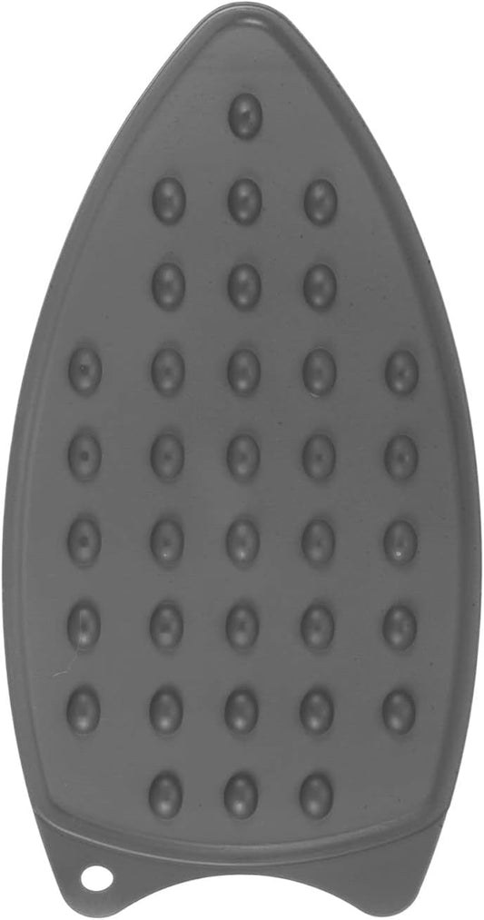 HARFINGTON Silicone Iron Rest Pad, Multipurpose Iron Hot Resistant Mat Iron Rest Plate for Ironing Board Hot Heat Resistant Steam Compact Mat, Grey