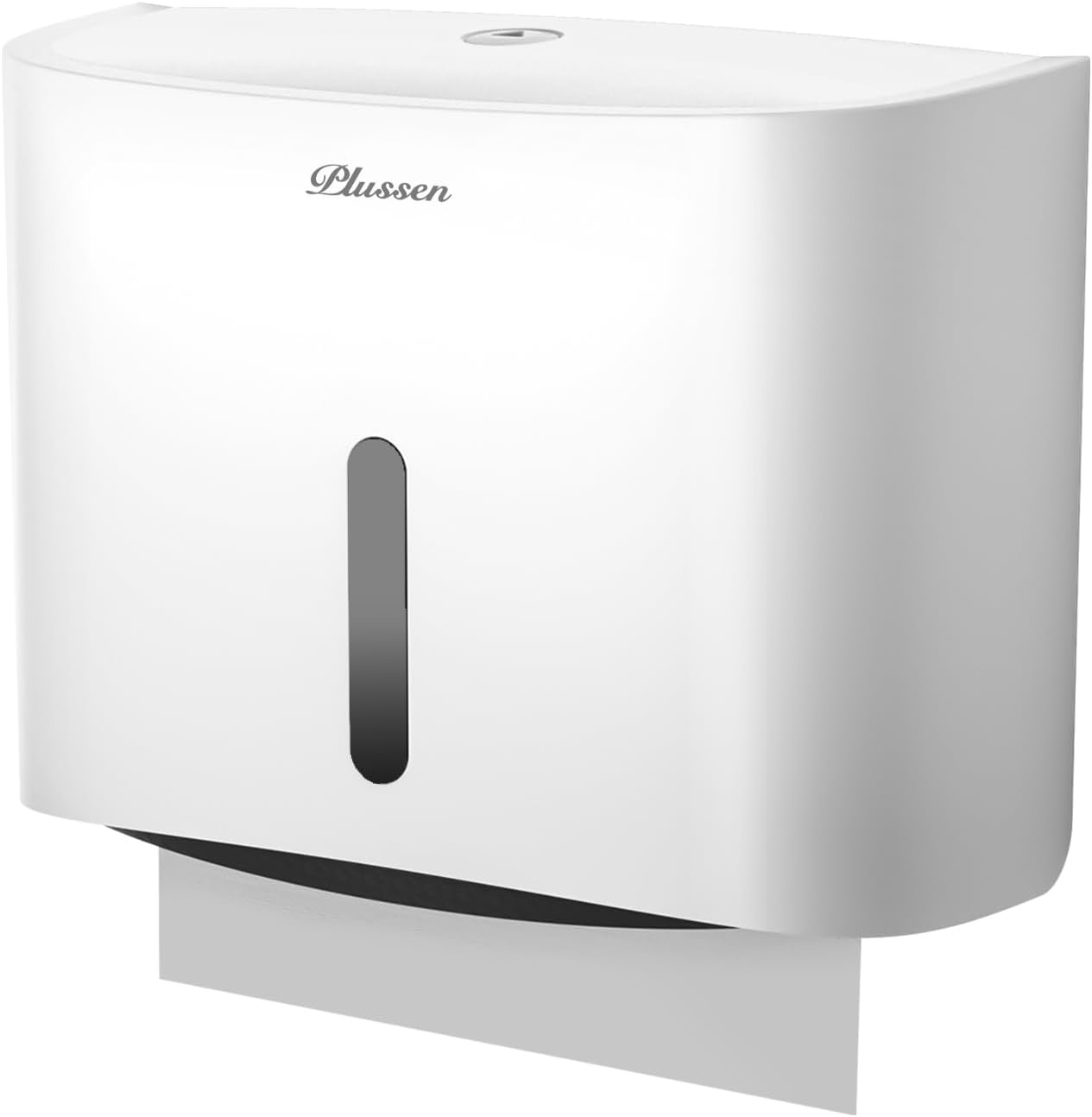 Paper Towel Dispenser Wall Mount, Adhesive No Drilling Multifold Trifold Cfold Commercial Hand Towel Dispenser,White-PN6015