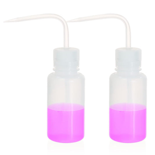 New Released Thick Wall 250ml Squeeze Bottle Set 2pcs- Laboratory Grade Durable Wash Bottles for Precision Liquid Dispensing and Tattoo Cleaning