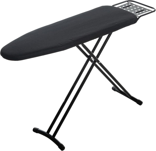 Ironing Board Full Size, RAINHOL 54"x13" Heavy Duty Compact Ironing Board with Iron Rest, Heat Resistant Cover with Ultra Thick Padding, Height Adjustable Sturdy Iron Stand, Black