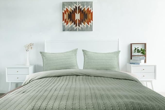 COCOPLOCEUS Standard Pillowcase Set of 2 20X26 Pillow Covers Cotton Bed Pillow Shams Soft Decorative Pillow Cases with Envelope Closure, Sage Green