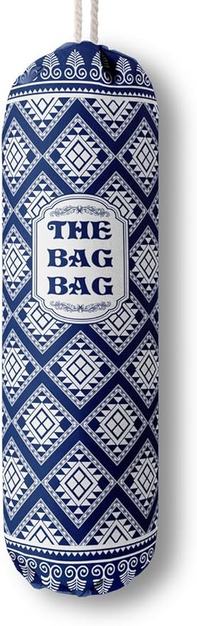 The Bag Grocery Holder, Rustic Organizer for Shopping Bags, Wall Mount Plastic Storage Container Dispenser, Kitchen Gifts for Women Family Friends Grandma Mom (B-5)