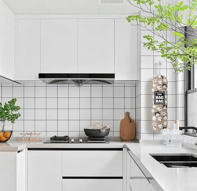 Funny The Bag Bag, Grocery Bags Holder Organizer For Shopping Bags, Wall Mount Plastic Bags Storage Container Dispensers, Gift For The Preferred Family And Friends