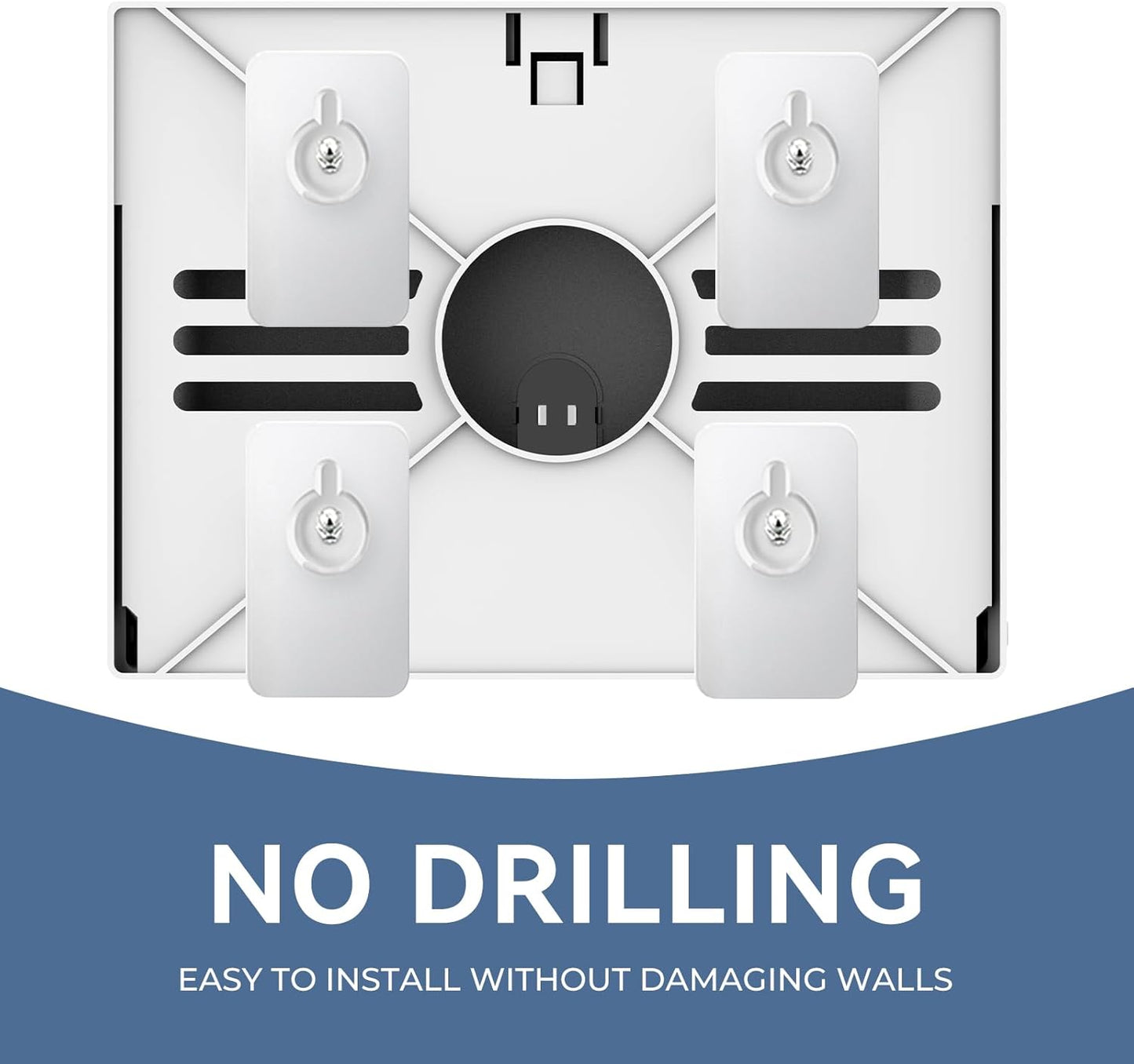 Paper Towel Dispenser Wall Mount, Adhesive No Drilling Multifold Trifold C Fold Commercial Hand Towel Dispenser,White