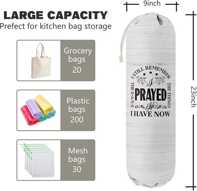 Funny Grocery Bags Holder Organizer, Wall Mount Plastic Bags Storage Container Dispenser, Gift For Family And Friends