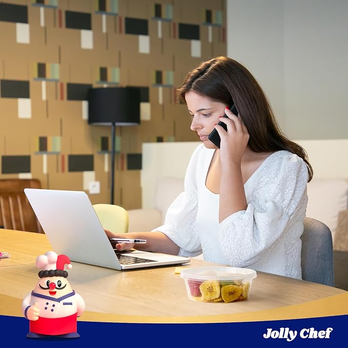 JOLLY CHEF Deli Food Storage Containers with Lids 8 OZ 50 Set Food Storage Containers, Leakproof |Stackable | Microwave | Dishwasher | Freezer Safe