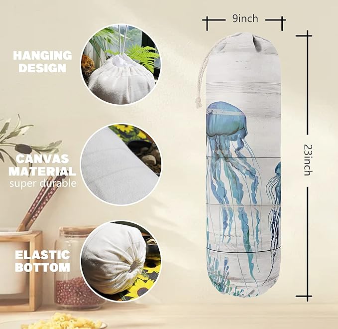 Funny Bag Bag, Grocery Bags Holder Organizer For Shopping Bags, Wall Mount Plastic Bags Storage Container Dispensers, Gift For The Preferred Family And Friends