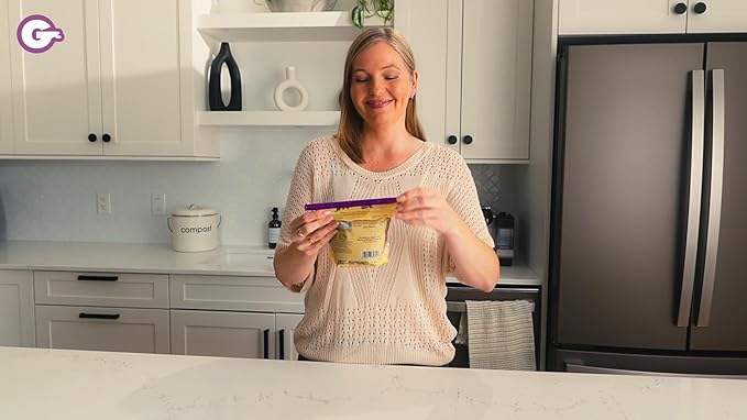 GripStic Bag Sealer – 12-Pack Medium Reusable Bag Clips, Original Airtight & Waterproof Seal for Food Storage, Chips & Kids Snacks