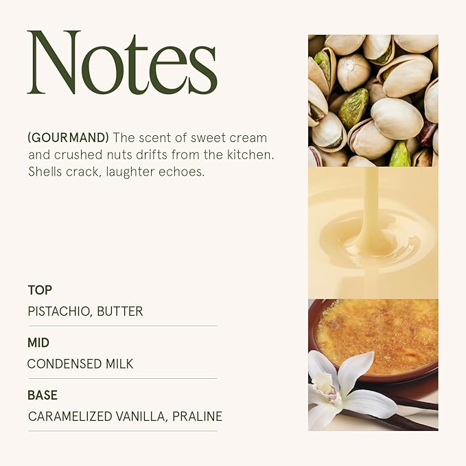 LA JOLIE MUSE Pistachio Macaron Candle | Pistachio, Milk & Vanilla | 12 oz Double Wick Soy Candle | Natural Soy Wax | 60 Hours Clean Burn | Holiday Gift for Dessert Lovers | Seasonal Home Décor