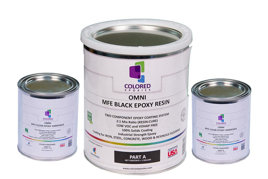 Colored Epoxies Black Epoxy Resin for Bar Tops, Table Tops, Wood, Concrete, Epoxy Art & Crafts 1.5 Gallon