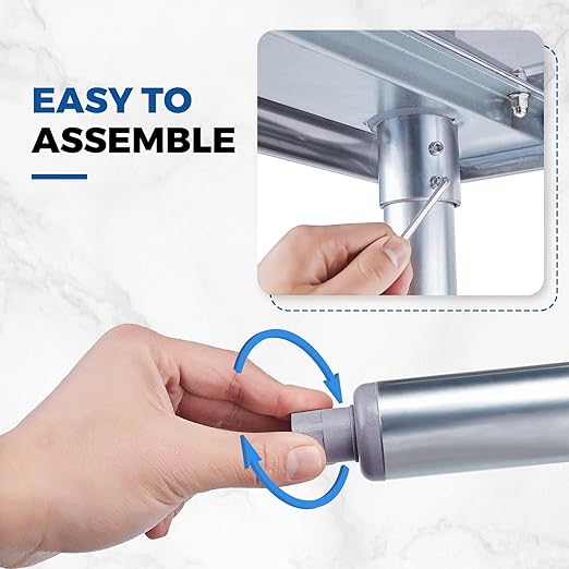 Profeeshaw Stainless Steel Prep Table 60x24 Inch NSF Commercial Work Table with Undershelf Heavy Duty Table for Kitchen Restaurant Home Hotel