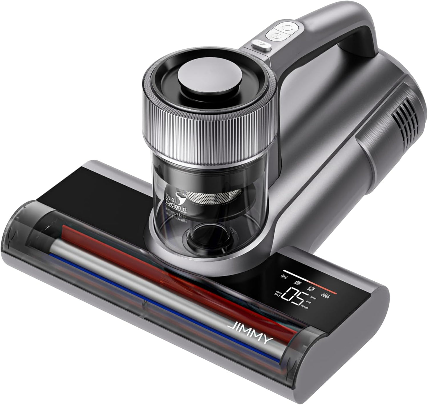 Jimmy WB81 Mattress Vacuum Cleaner, Upgraded Roller Brush, Smart Dust Sensor LED, UV Light and Ultrasound, PTC Heating, Best for Pet Hair and Anti-allergen (WB81, 2025 New Model)