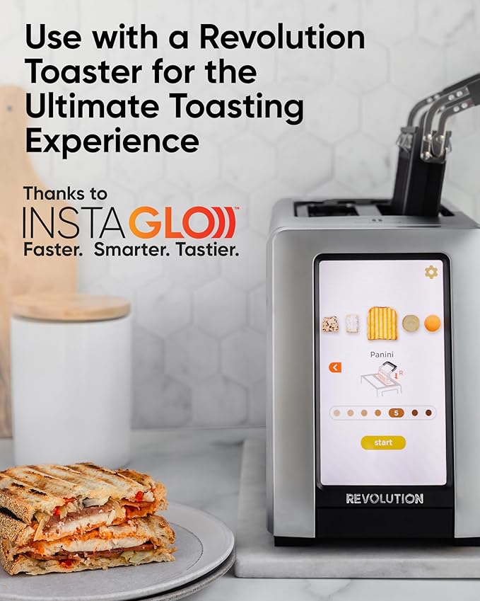 Revolution Toastie Press (Works With All Toasters) Conveniently Toast Delicious Grilled Cheeses, Quesadillas, and Paninis in Your Toaster