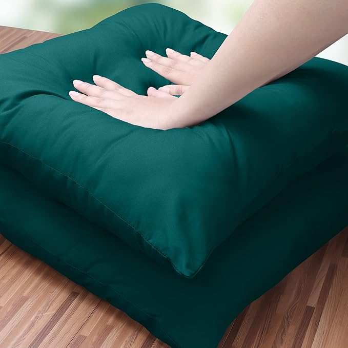 Utopia Bedding 18x18 Pillow Inserts, Set of 2, Dark Teal – Indoor Decorative Throw Pillows for Bed, Sofa & Couch – Soft, Supportive & Fluffy Cushion Inserts