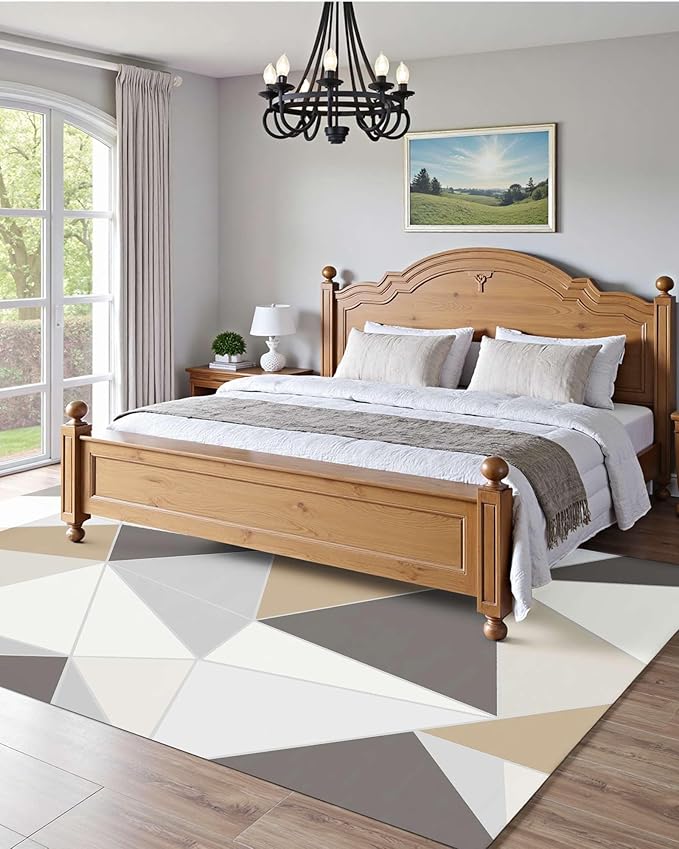 VEVOR 5 x 7 ft Area Rug Large Washable Rug Non-Slip and Tear-Resistant Soft Carpet Pet & Child Friendly Modern Area Rugs Indoor Mat for Bedroom Living Room Kids Room Entryway Charcoal Gray