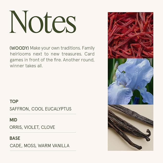 LA JOLIE MUSE Hearth & Velvet Flames Candle – Saffron, Clove & Vanilla | 19 oz Large Wooden Wick Soy Candle | 90 Hours Clean Burn | Gift-Ready for Any Occasion | Elegant Home Décor