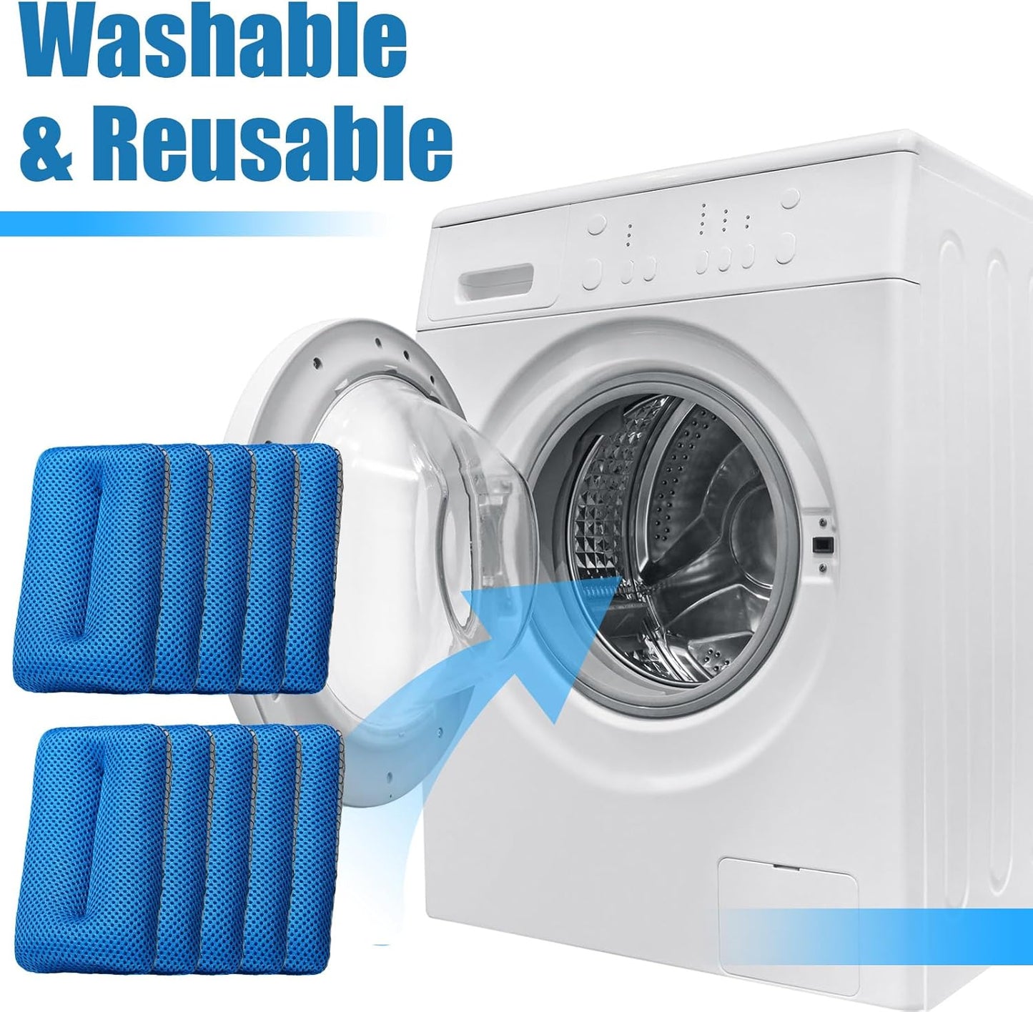 Two Sided Bug and Tar Sponge Microfiber Bug Scrubber Car Sponge for Washing Soft Mesh, Scratch Free for Car, Truck, SUV, RV, Boat, and Motorcycle(10 Pcs)