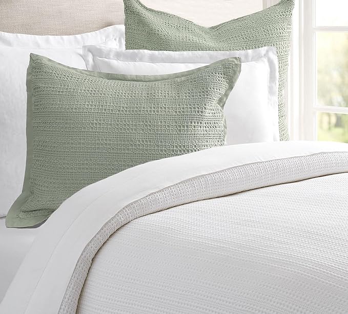 COCOPLOCEUS Standard Pillowcase Set of 2 20X26 Pillow Covers Cotton Bed Pillow Shams Soft Decorative Pillow Cases with Envelope Closure, Sage Green