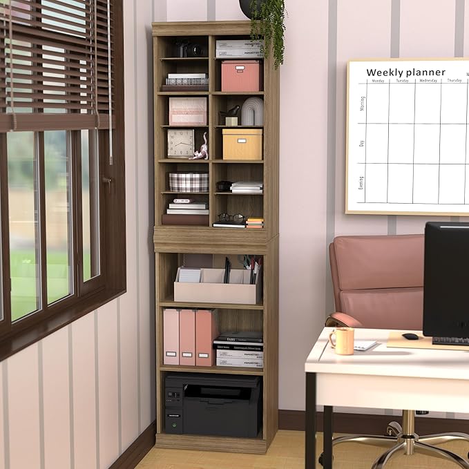 ClosetMaid Modular Storage Stackable 3-Shelf Unit, Sand