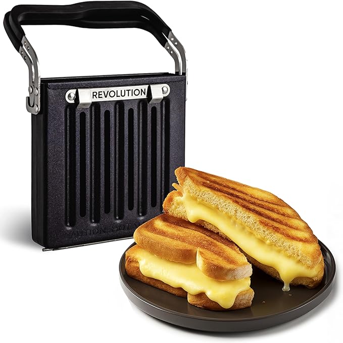 Revolution Toastie Press (Works With All Toasters) Conveniently Toast Delicious Grilled Cheeses, Quesadillas, and Paninis in Your Toaster