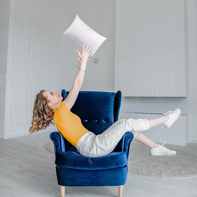 Utopia Bedding 12x20 Pillow Inserts, Set of 2, White – Indoor Decorative Throw Pillows for Bed, Sofa & Couch – Soft, Supportive & Fluffy Cushion Inserts