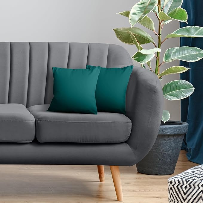 Utopia Bedding 16x16 Pillow Inserts, Set of 2, Dark Teal – Indoor Decorative Throw Pillows for Bed, Sofa & Couch – Soft, Supportive & Fluffy Cushion Inserts