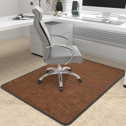 Heavy Duty Office Chair Mat for Carpet and Hardwood Floor Bohemian Desk Chair Mat Rug 36'' x 48'' Jacquard Woven Surface Floor mats for Office Home
