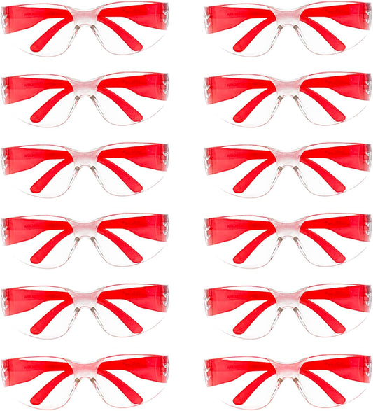 BISON LIFE Safety Glasses - Scratch Resistant Wrap Around Eyewear, Polycarbonate ANSI Z87.1 Impact Resistant Lens