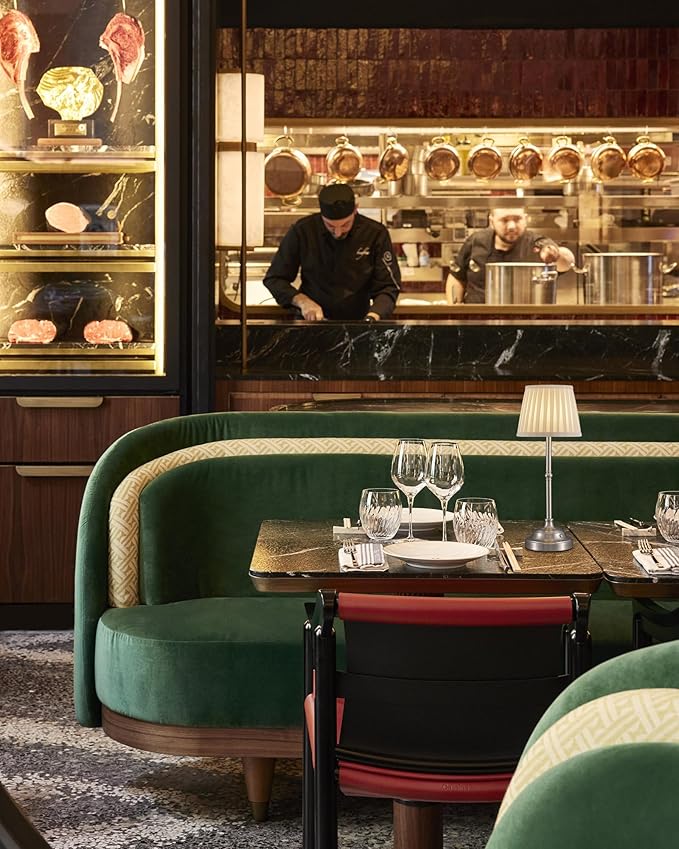 KDG Cordless LED Table Lamp Set of 2, Portables Fabric Shade Desk Lamps, 4000mAh Rechargeable Battery Powered Lighting, Dimmable Light for Dining Room, Bedroom, Bedside, Night Light, Balcony (Nickel)