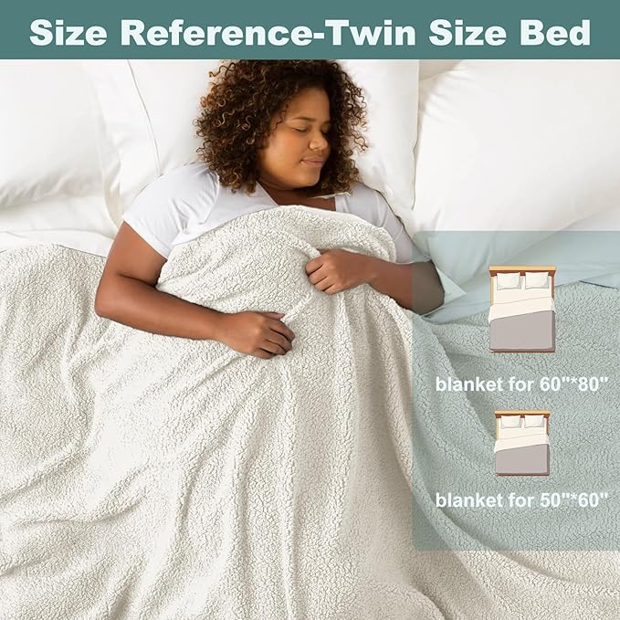 MAOOHON Grounding Blanket Queen, Earth Connected Bedding Throw, Grounding Sheet for Improved Sleep, Includes Silver Fiber 60x80 Inch, Beige