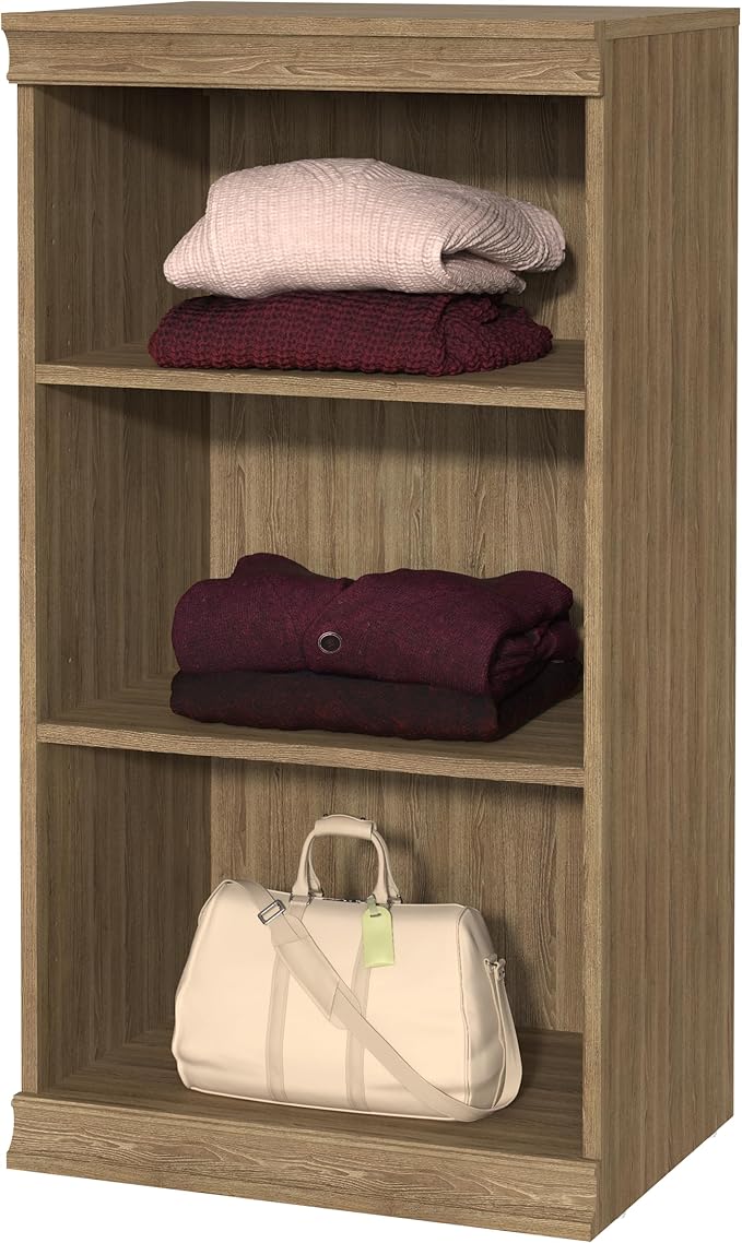 ClosetMaid Modular Storage Stackable 3-Shelf Unit, Sand