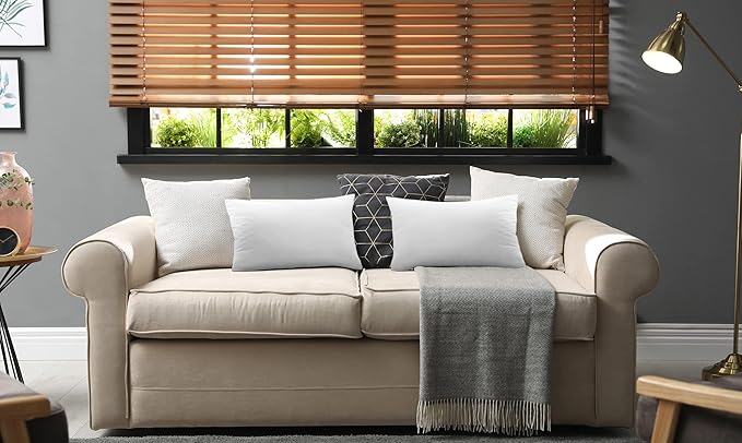 Utopia Bedding 16x24 Pillow Inserts, Set of 2, White – Indoor Decorative Throw Pillows for Bed, Sofa & Couch – Soft, Supportive & Fluffy Cushion Inserts