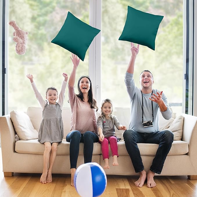 Utopia Bedding 16x16 Pillow Inserts, Set of 2, Dark Teal – Indoor Decorative Throw Pillows for Bed, Sofa & Couch – Soft, Supportive & Fluffy Cushion Inserts