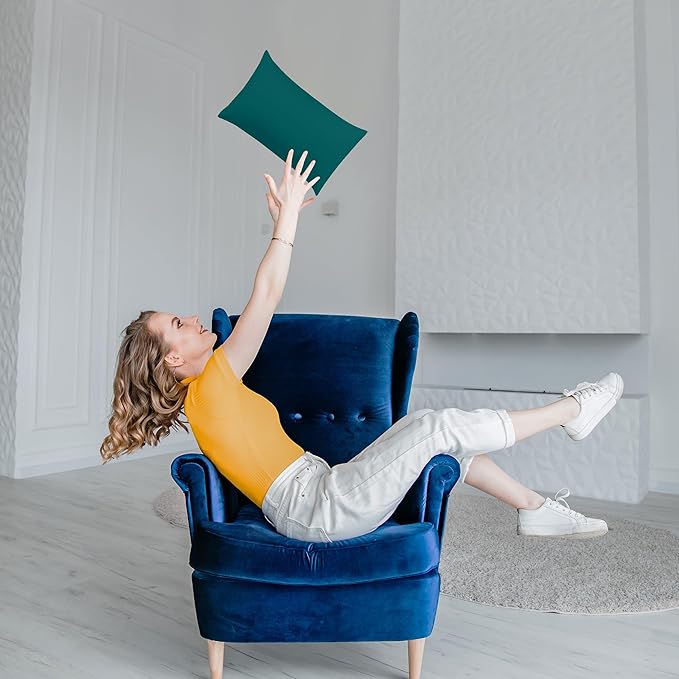 Utopia Bedding 12x20 Pillow Inserts, Set of 2, Dark Teal – Indoor Decorative Throw Pillows for Bed, Sofa & Couch – Soft, Supportive & Fluffy Cushion Inserts