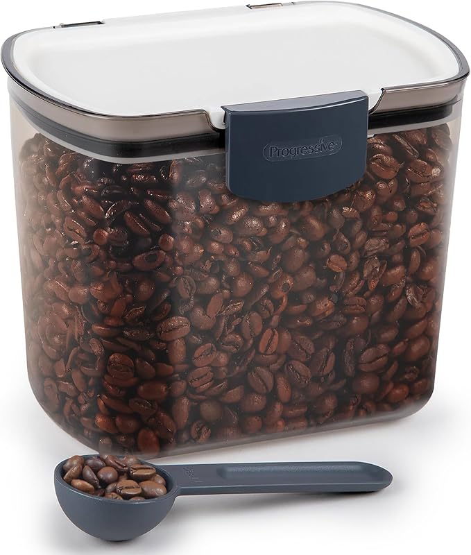 ProKeeper 1.5-Quart Coffee Storage Container with Scoop – Tinted, Airtight Plastic