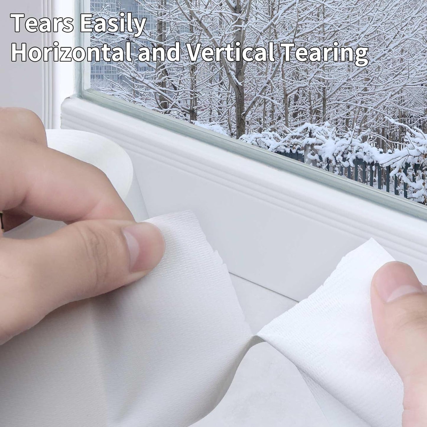 Cloth Duct Window Seal Strip Tape for Winter, 2.75in x 66FT, Weather Stripping Sealing Insulation Tape for Door, Weather Tape for Windows to Keep Cold Out, Window Sealer Draft Blocker