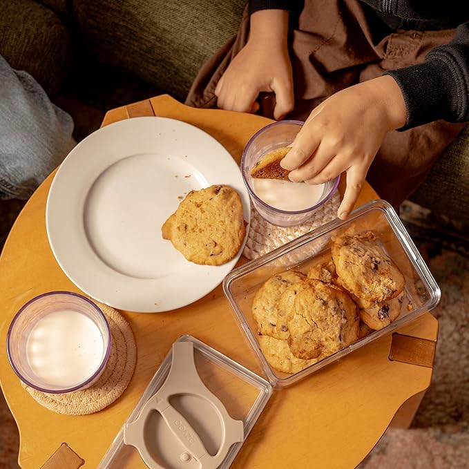 4-Pack Small Pantry Containers, 0.8 QT/0.76 L Clear SAN Food Storage Canisters with Twist-Lock Lids, Stackable for Sugar, Tea Bags, Seasoning, Nuts, Snacks (Green)