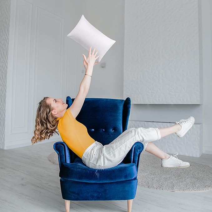 Utopia Bedding 14x20 Pillow Inserts, Set of 2, White – Indoor Decorative Throw Pillows for Bed, Sofa & Couch – Soft, Supportive & Fluffy Cushion Inserts