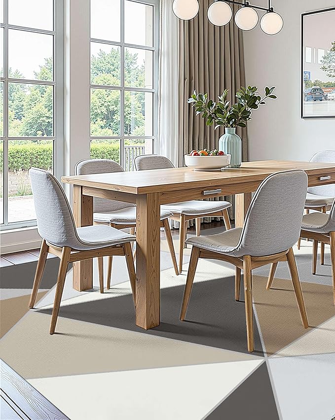 VEVOR 5 x 7 ft Area Rug Large Washable Rug Non-Slip and Tear-Resistant Soft Carpet Pet & Child Friendly Modern Area Rugs Indoor Mat for Bedroom Living Room Kids Room Entryway Charcoal Gray