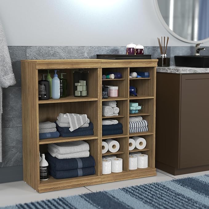 ClosetMaid Modular Storage Stackable 3-Shelf Unit, Sand